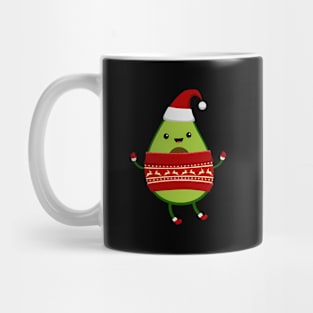 Avocado With Santa And Ugly Vegan Mug